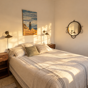 Habitación matrimonial con baño suite y aire acondicionado